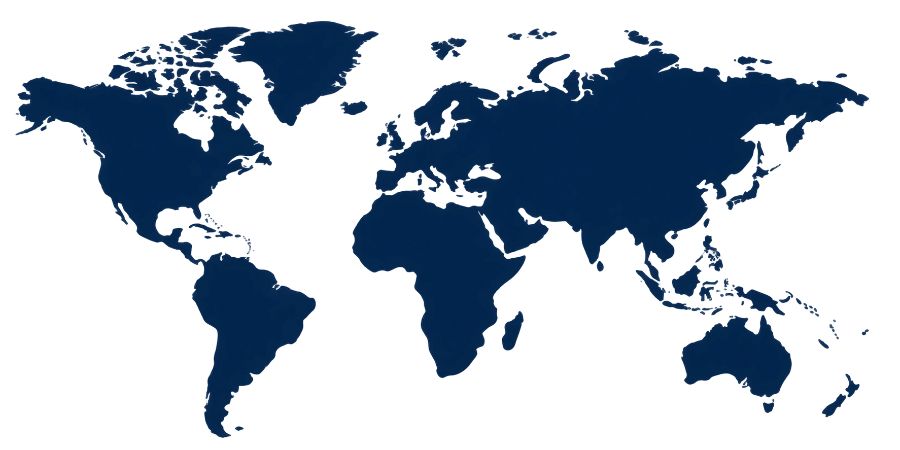 Mapa de nuestra cobertura internacional